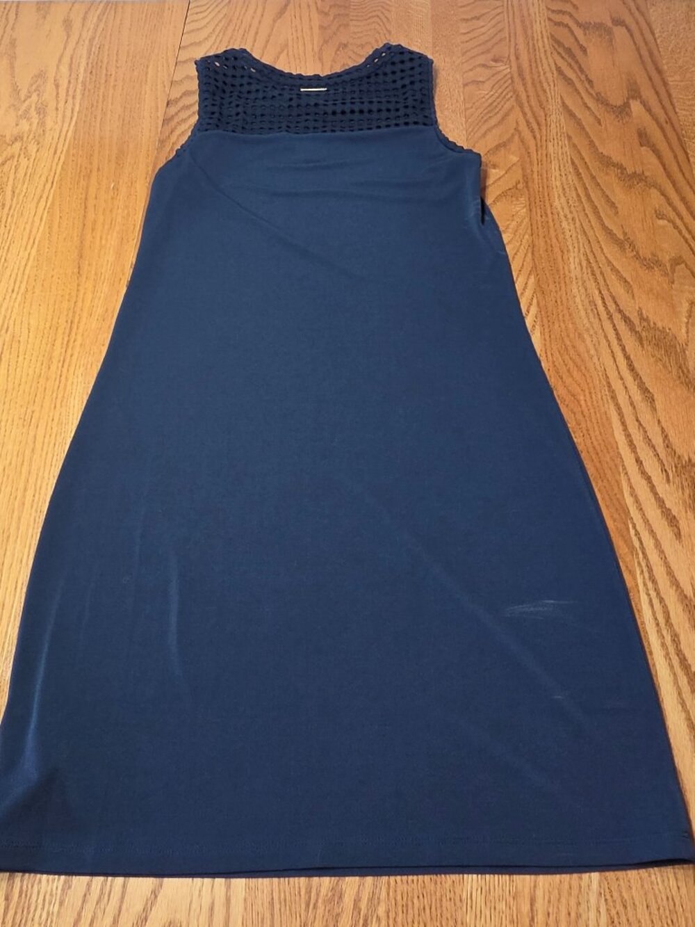 Michael Kors Sleeveless Slip-on Navy Blue Summer Dress Woemn Size XS